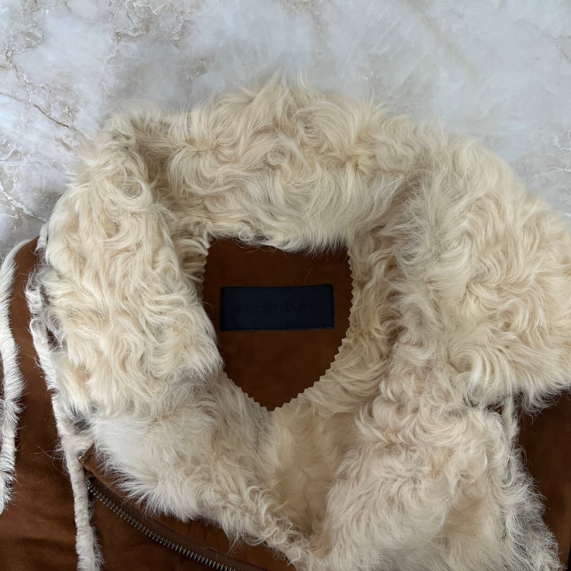 질스튜어트 리얼 무톤 양털자켓 S 상품이미지4