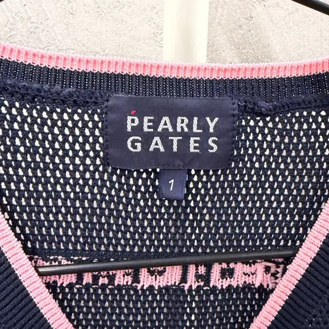 PEARLY GATES 네이비 89 니트 조끼 1 상품이미지3