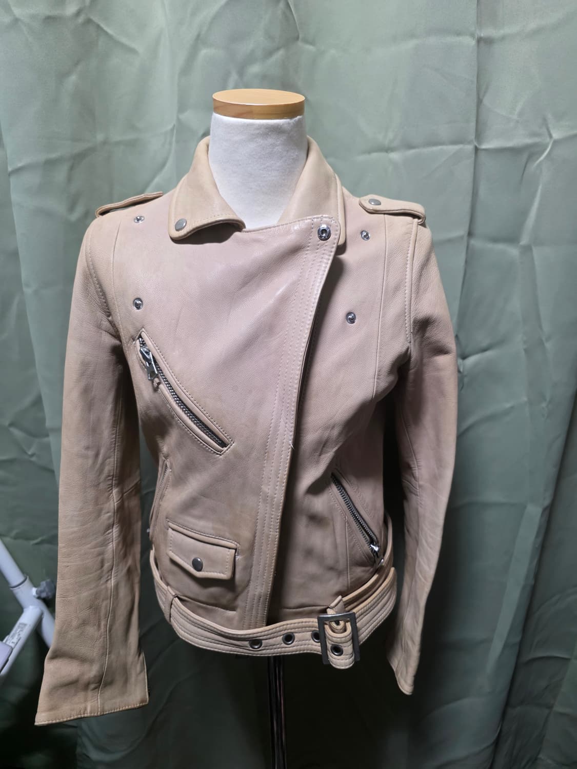 옐로베이지 레더 자켓 상품이미지1