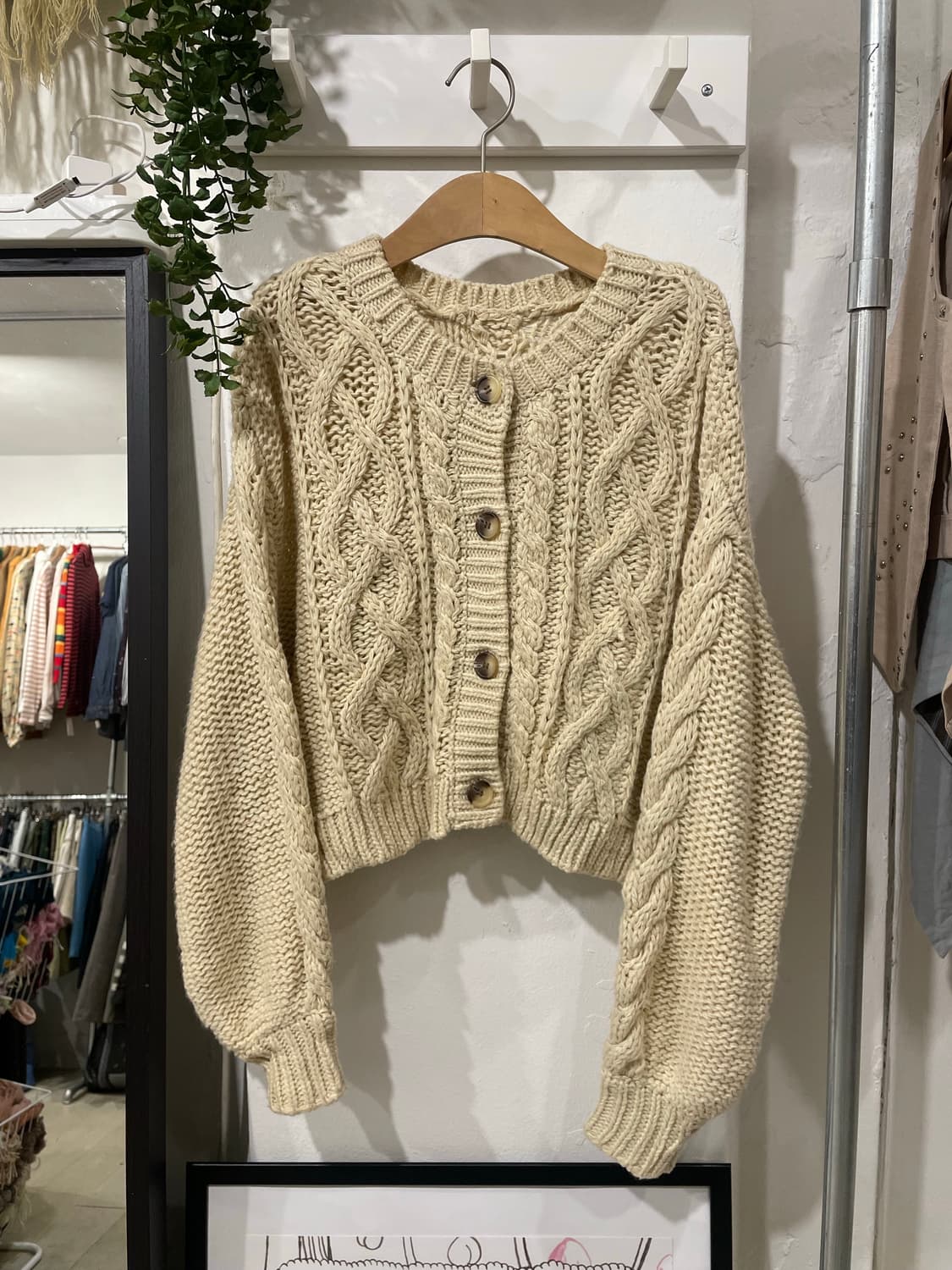 꽈배기 짜임 가디건 상품이미지7