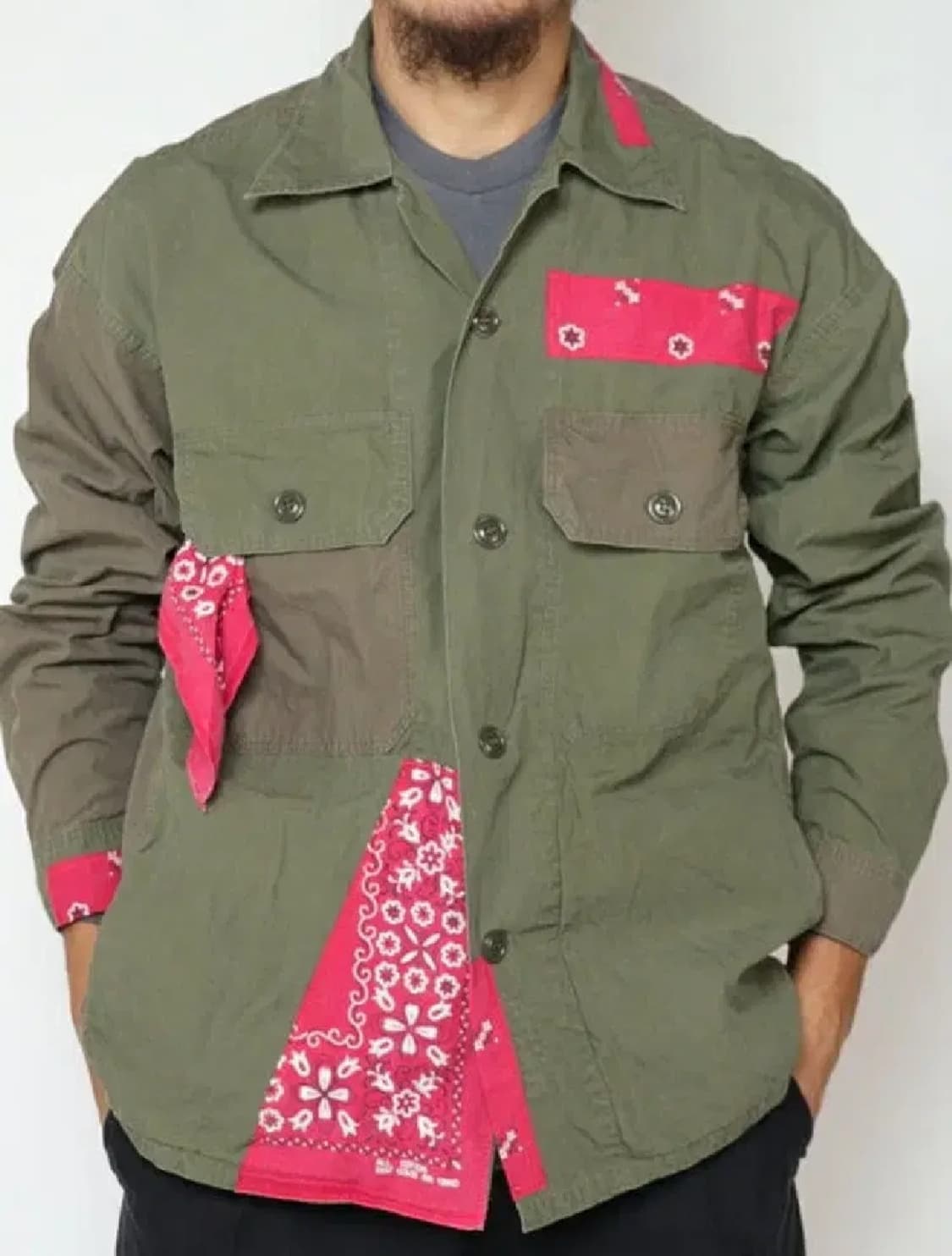 CAL O LINE x KOTAUBO 반다나 유틸리티 셔츠자켓 m사이즈 상품이미지5