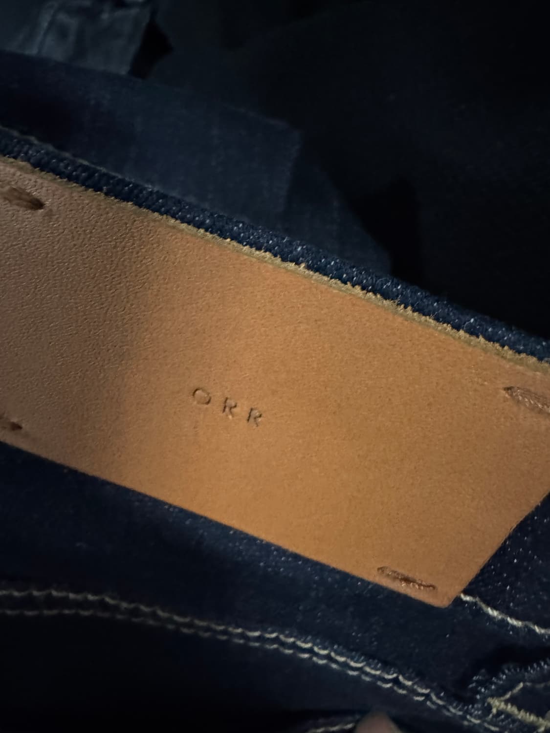 여성 오르 orr 생지 스판 데님팬츠 상품이미지3