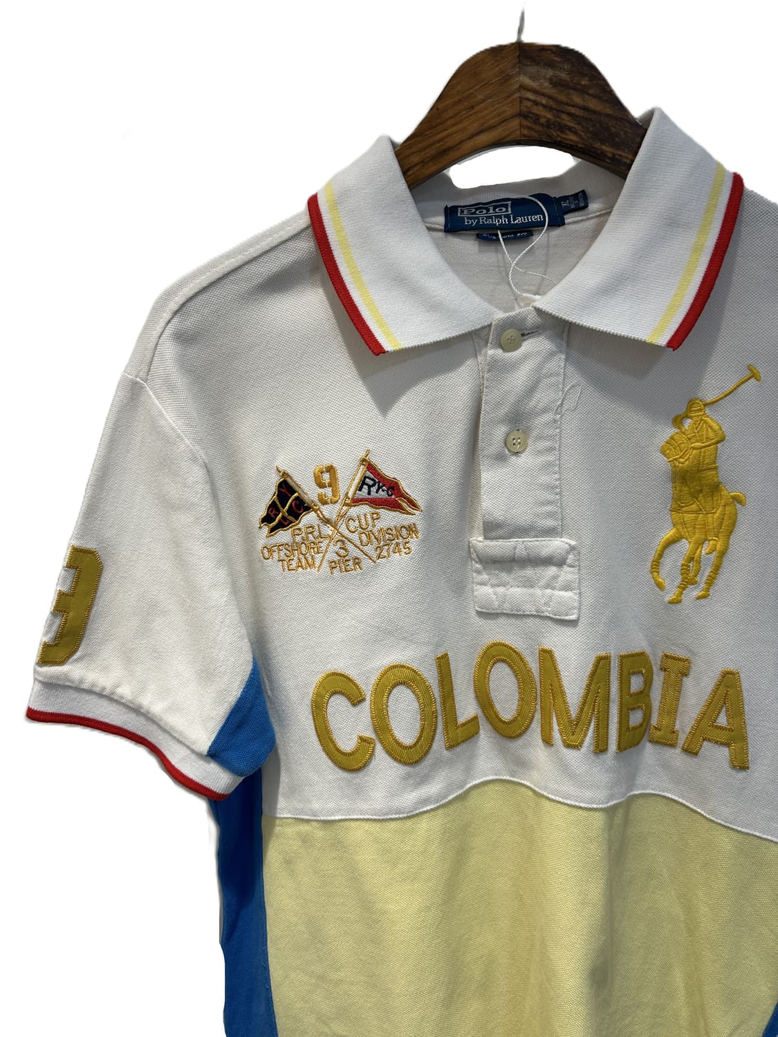폴로 랄프 로렌 커스텀 슬림핏 국가대표 폴로 (콜롬비아) 상품이미지3