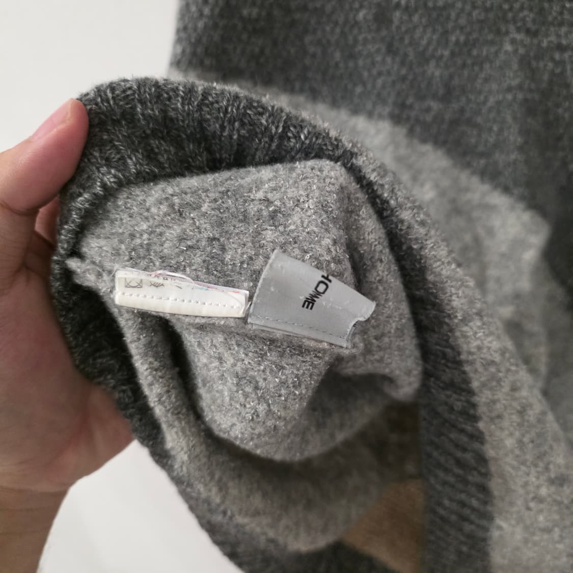 솔리드옴므 여성 배색 니트 상품이미지6