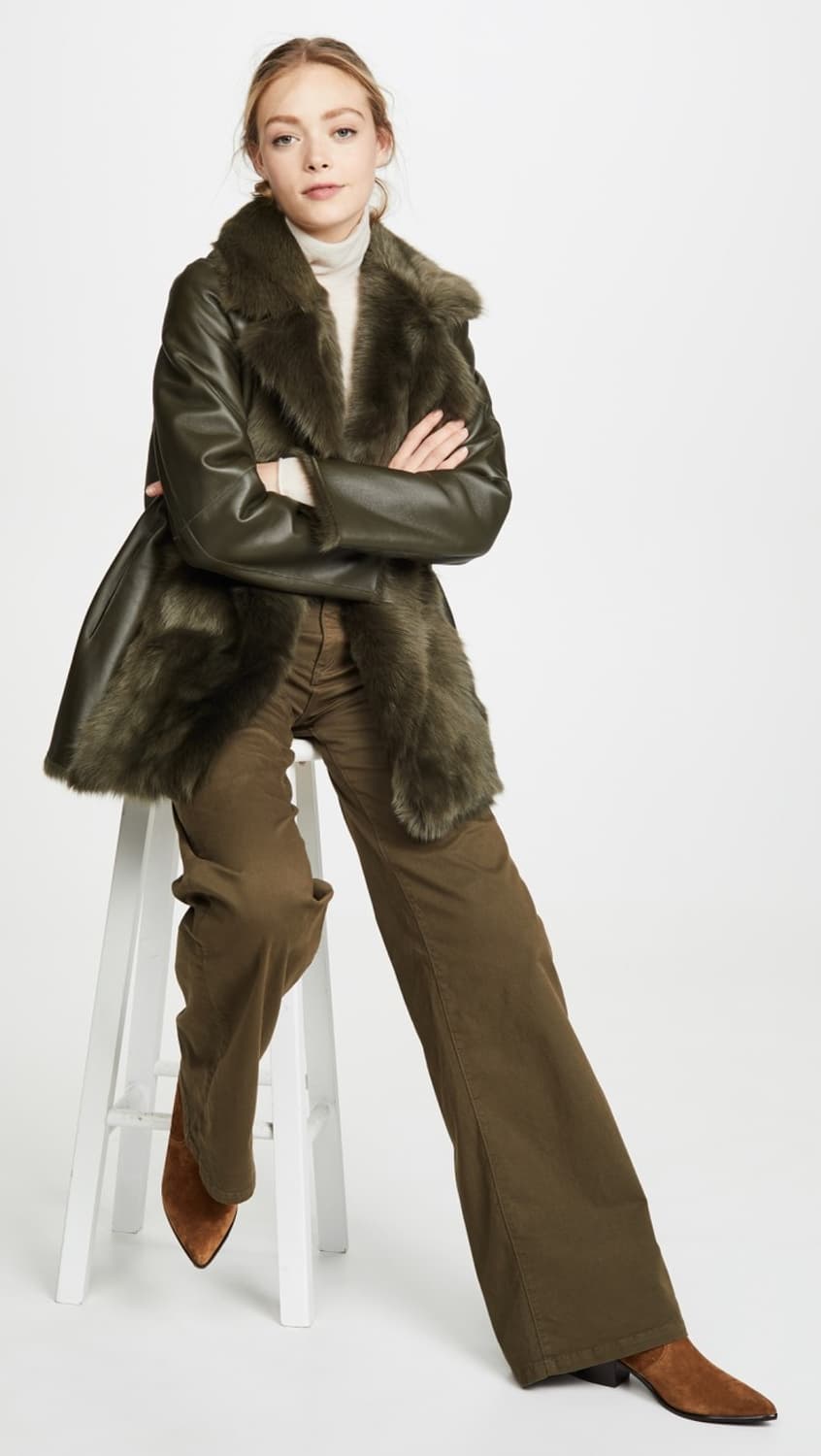 띠어리 리버서블 시어링 천연가죽 무스탕 점퍼 상품이미지10