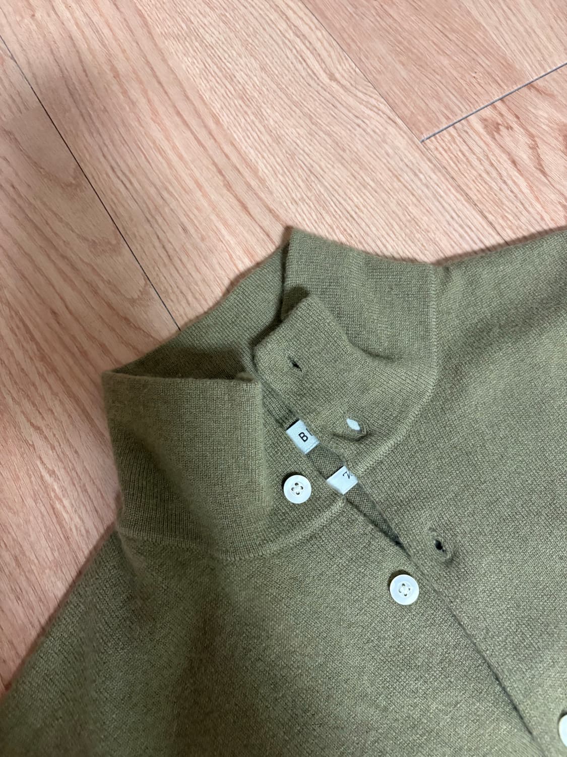 브라운야드 캐시미어 스탠드 카라 가디건 상품이미지4