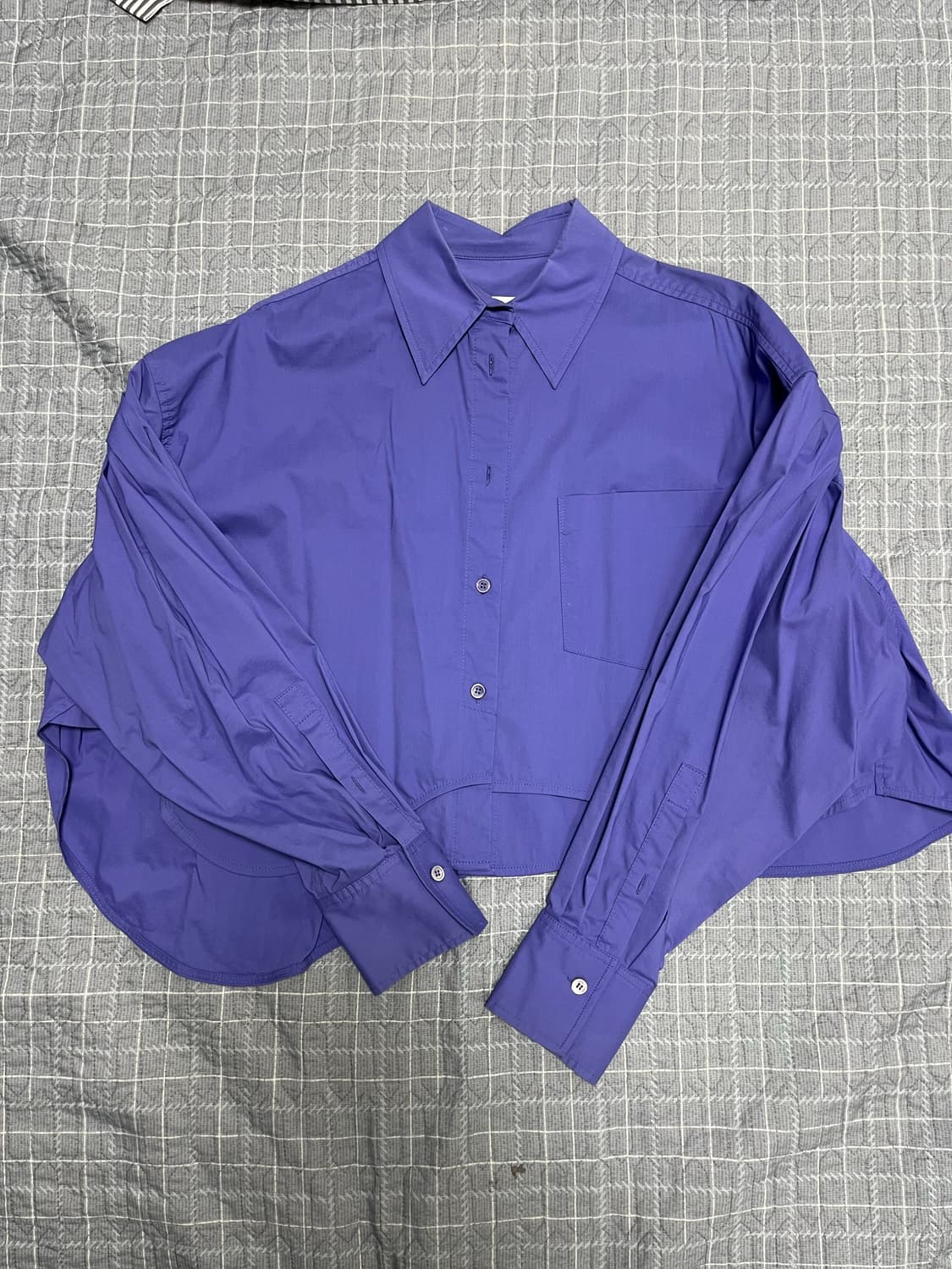 렉토 웨이브 디테일 셔츠(S사이즈) 상품이미지4