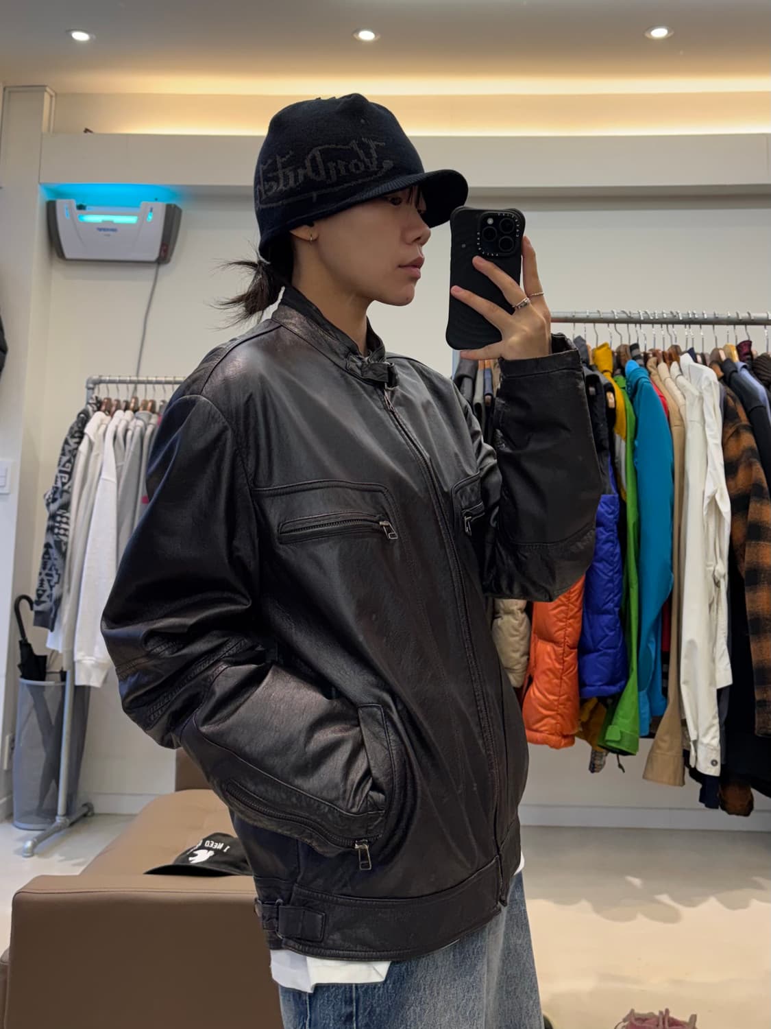 맨즈클럽 레더 바이커 자켓 상품이미지5