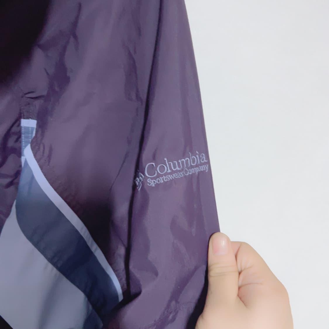 콜롬비아 올드스쿨 퍼플 고프코어 봄 바람막이 상품이미지5