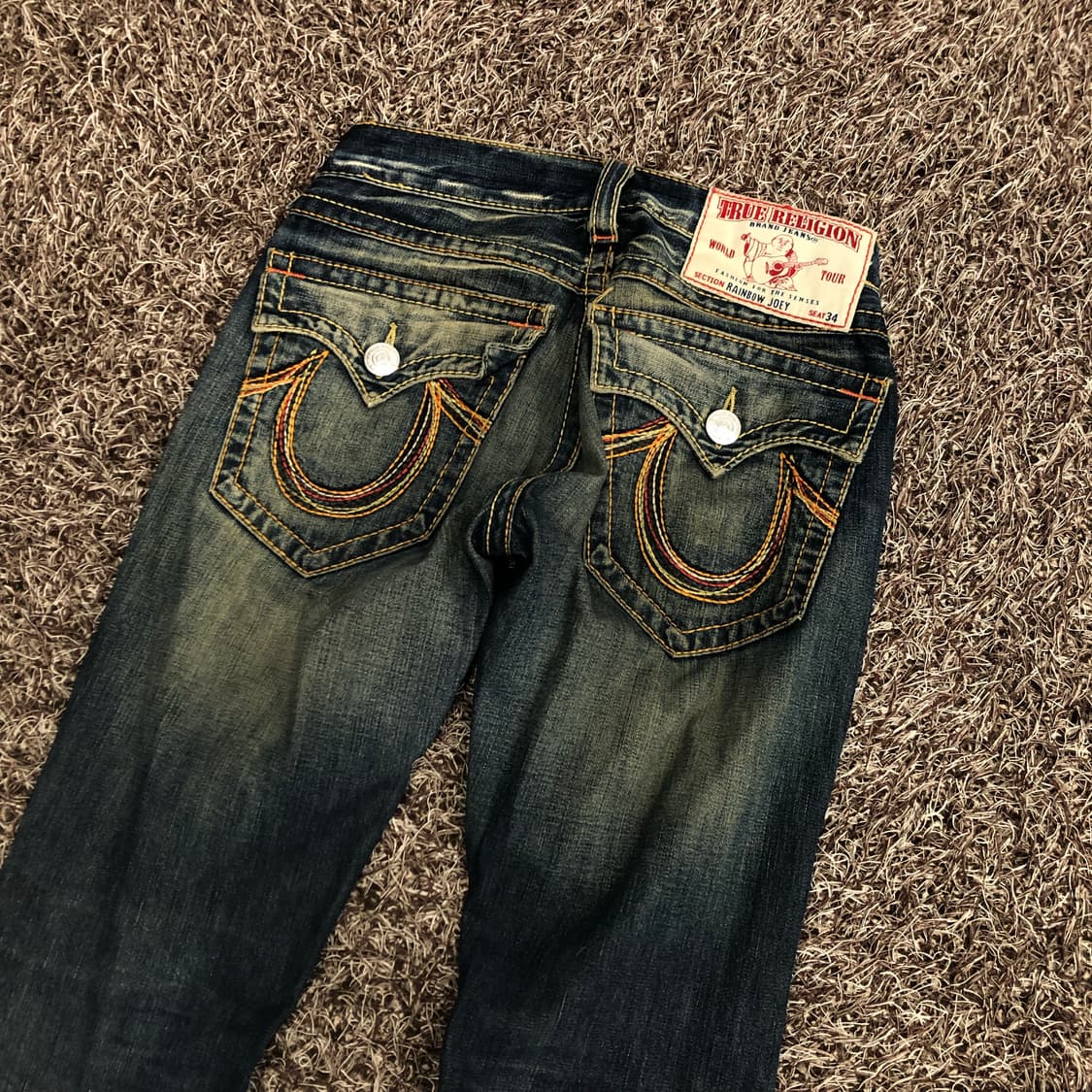 트루릴리전 Rainbow Joey 플레어 부츠컷 데님 팬츠 상품이미지4