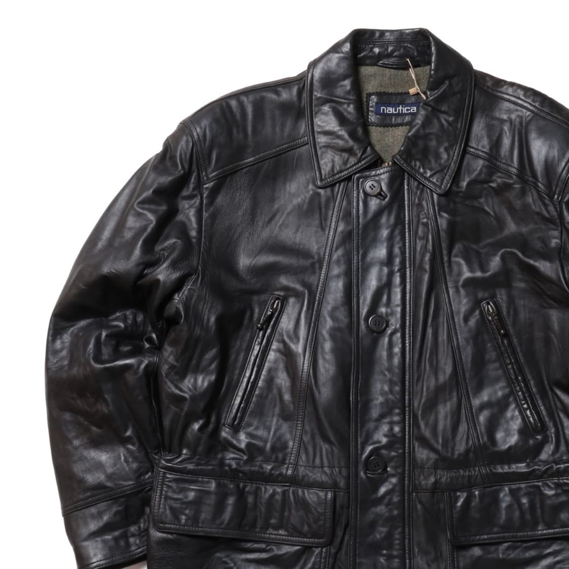 90's 노티카 nautica Lambskin Jacket   상품이미지2