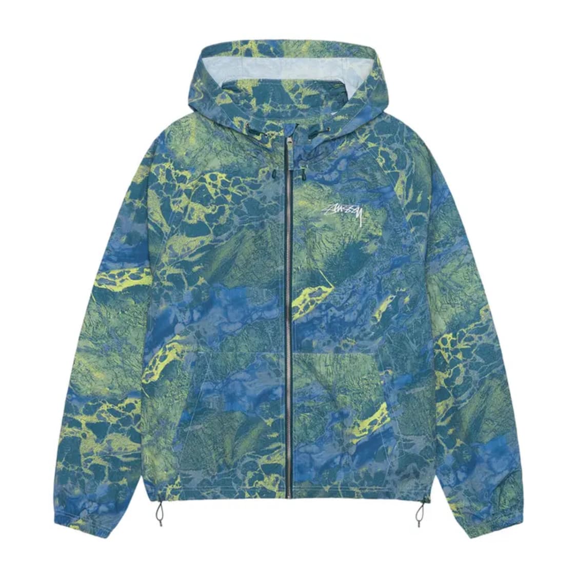 스투시 리얼트리 웨이브 비치 쉘 웨이브3 블루 옐로우 상품이미지2