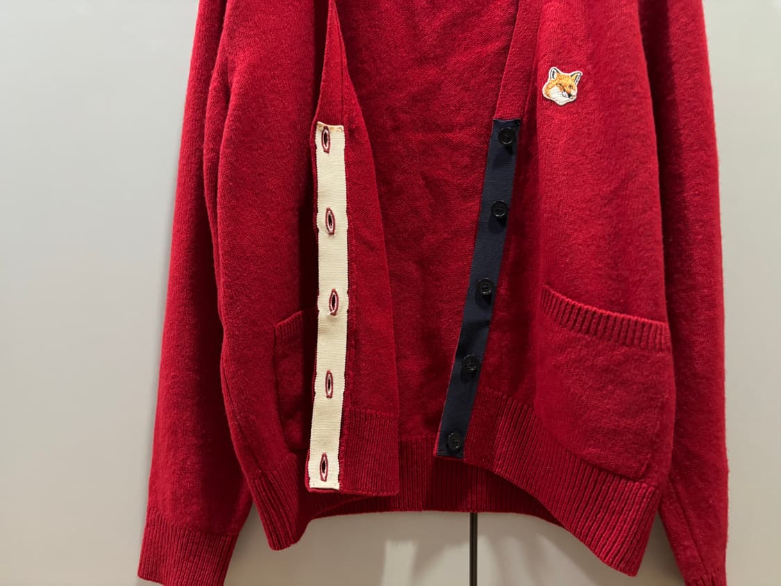 메종 키츠네 브이넥 가디건 상품이미지3