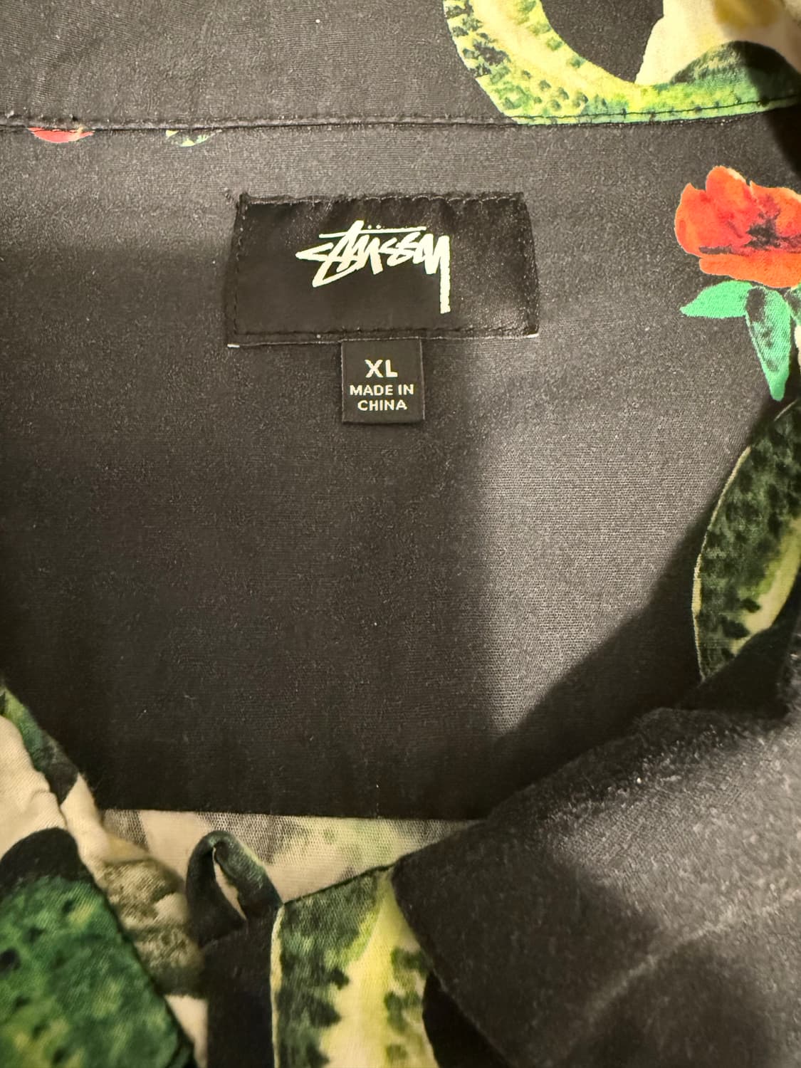 스투시 Stüssy Skull & Snake Shirt XL 상품이미지4