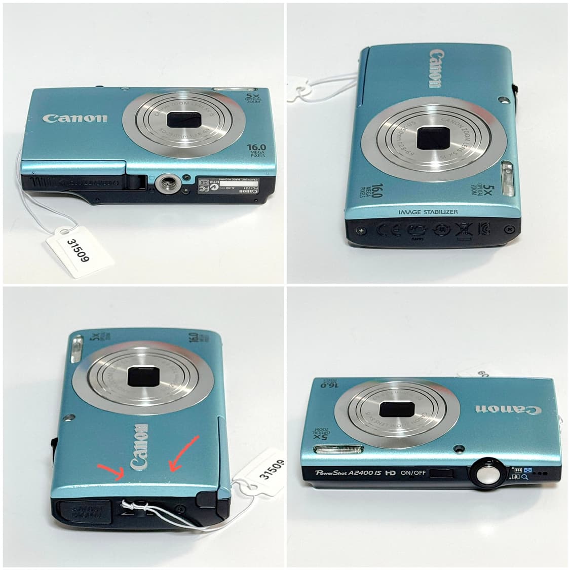 캐논 파워샷 A2400 IS 베이비블루 빈티지디카 상품이미지3