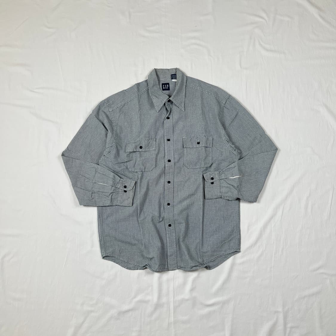 90‘s 갭 gap 포켓 체크 셔츠 남방 상품이미지1