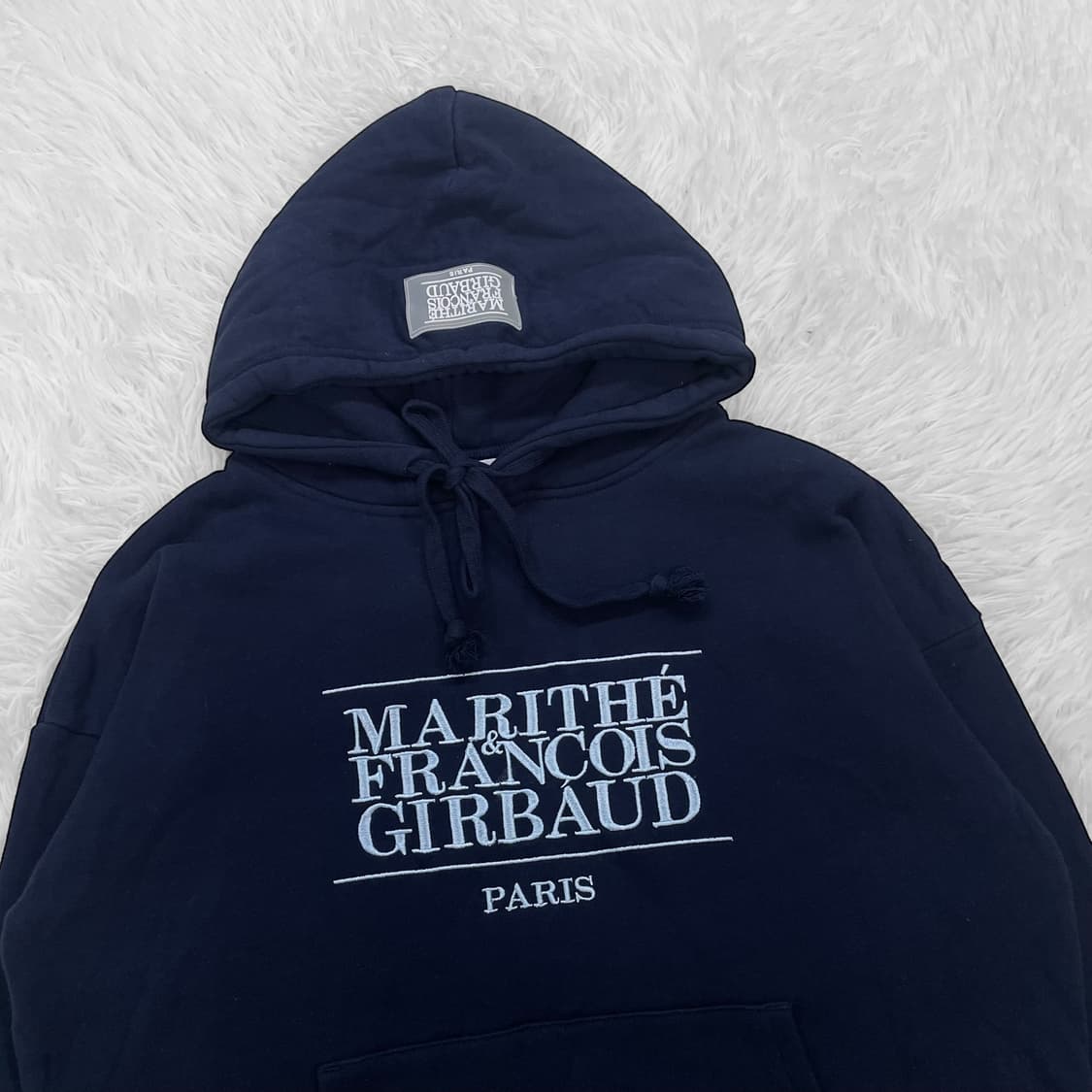 마리떼프랑소와저버 스펠 로고 후드티 네이비 상품이미지3