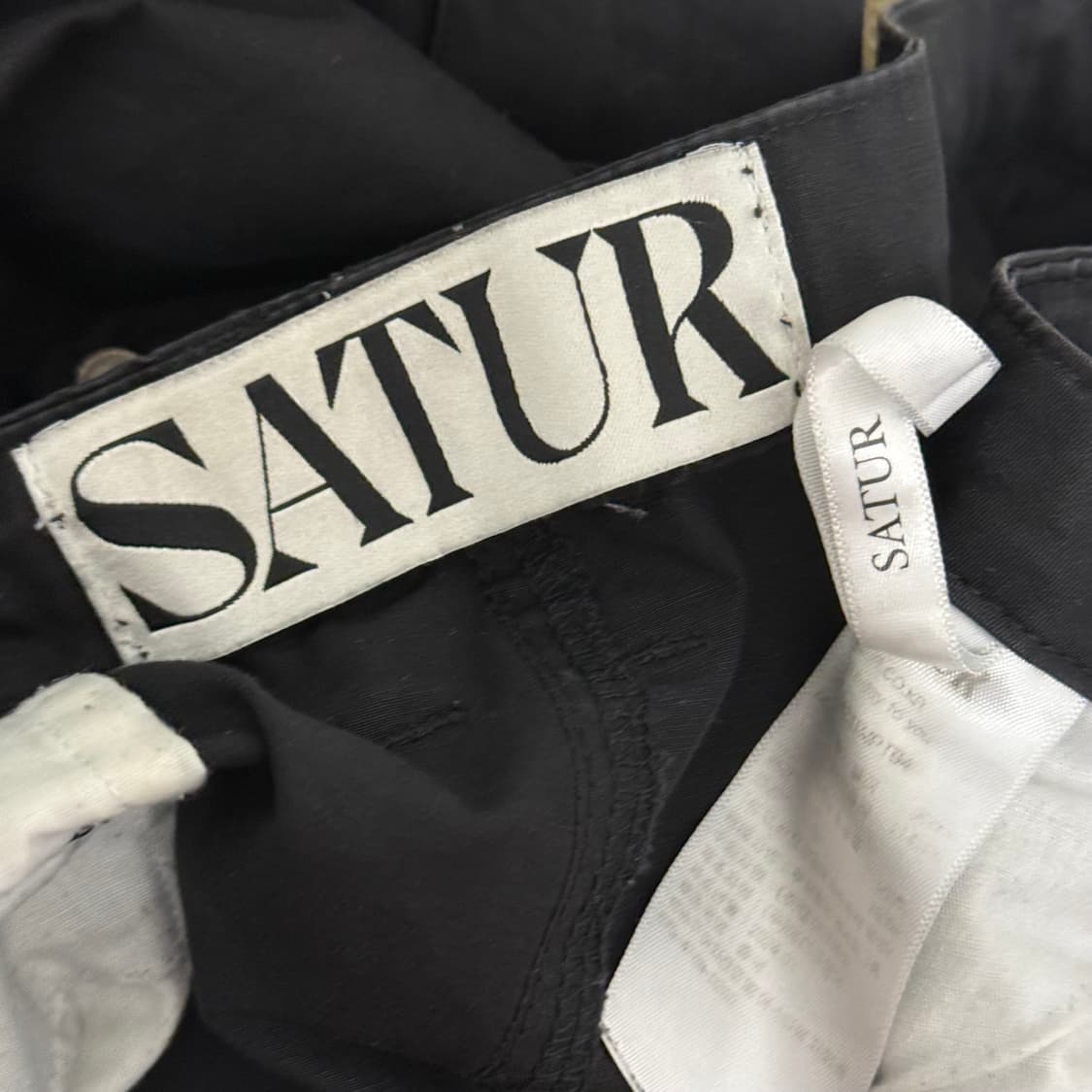 세터 스트레이트 블랙 조거 팬츠 상품이미지2