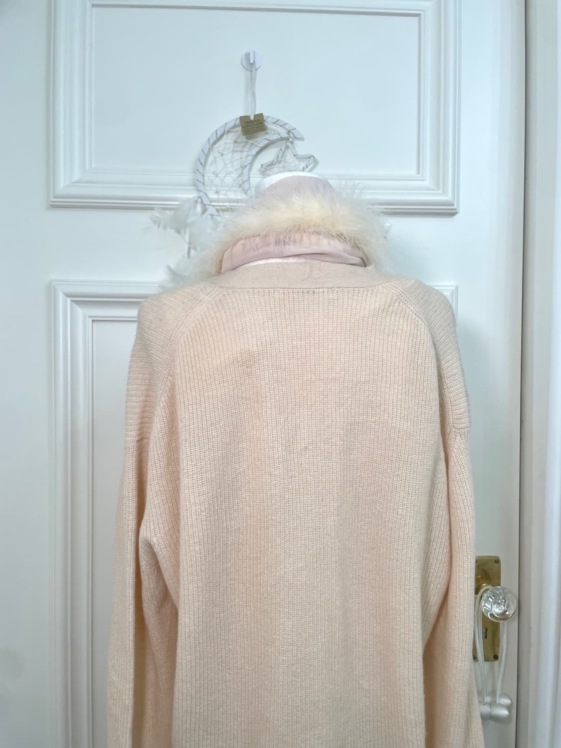 coral fur cubic point choffon muffler 상품이미지5