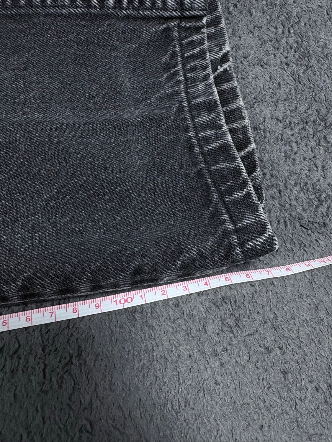 (33x34, 실측 32) 리바이스 505 USA 오렌지탭 흑청 상품이미지8