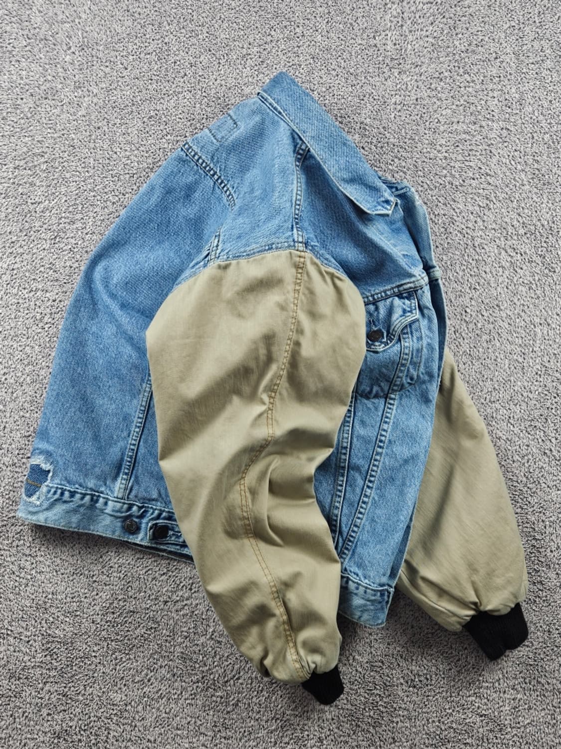 리바이스 리빌딩 리워크 데님 바시티 자켓 ( XL ) / 10798 상품이미지4