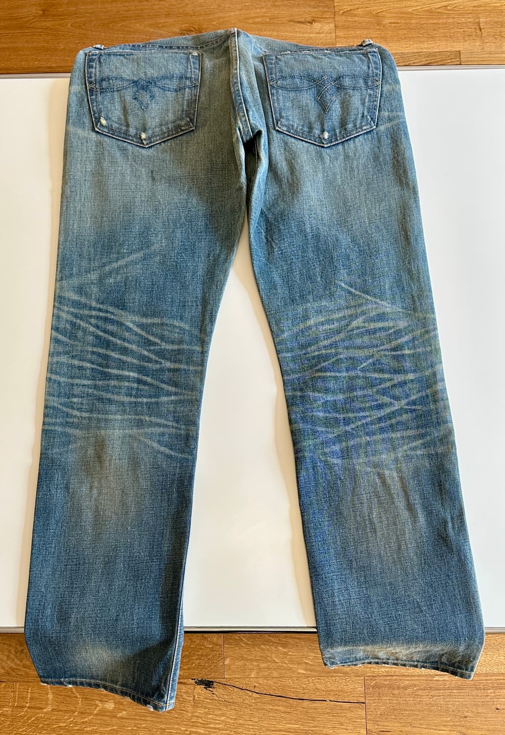 RRL 더블알엘 로우 스트레이트 셀비지 데님 32-30 신품급 올드 모델 상품이미지5