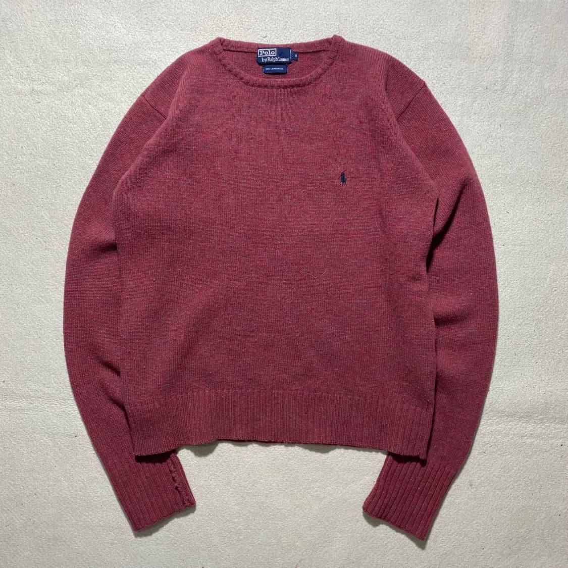 폴로 랄프로렌 버건디 울 니트 상품이미지1