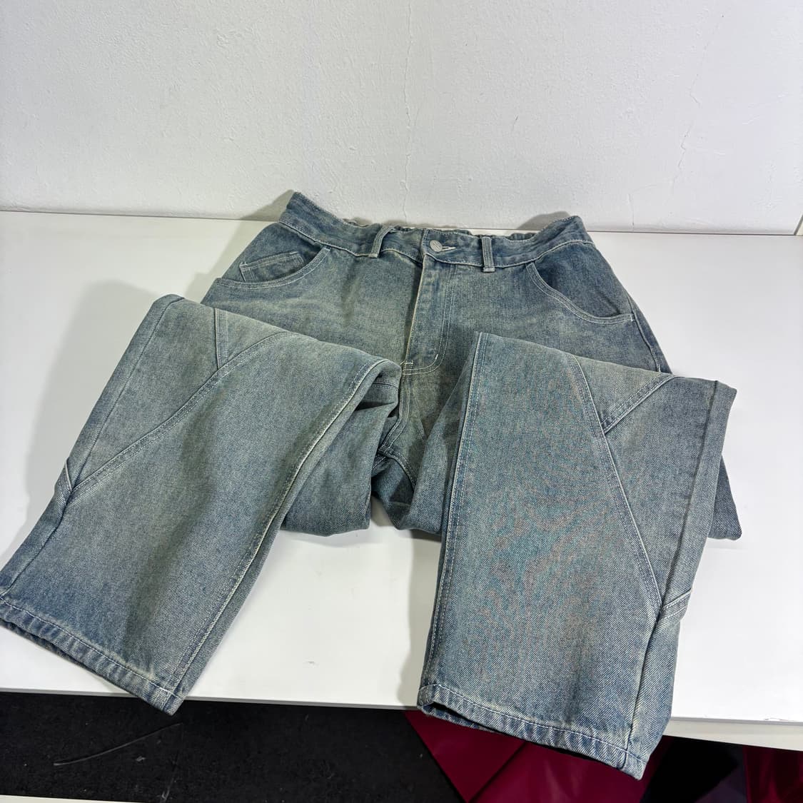 L 엑스톤즈 연청 레귤러핏 데님팬츠 상품이미지3