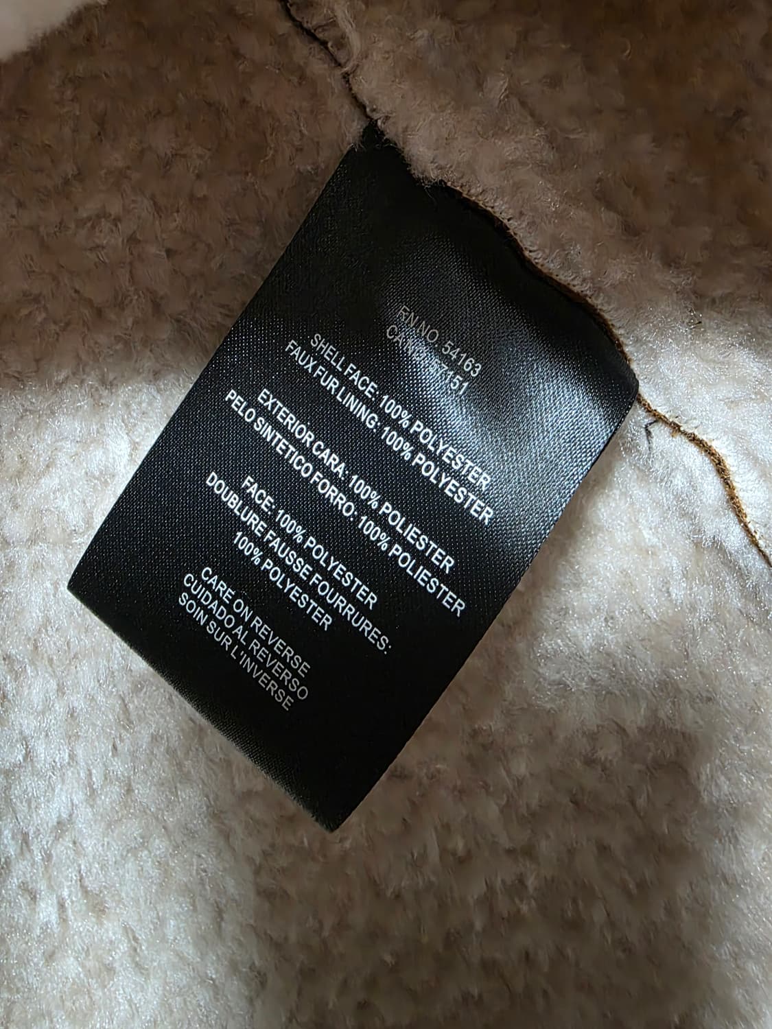 DKNY 프리미엄 비건 무스탕 XL 새상품 브라운 합피 코트 자켓 물세탁 상품이미지7