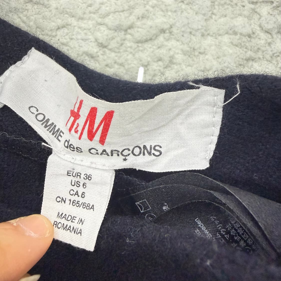 Comme des Garcons H&M 울 플리츠 미디스커트 상품이미지6