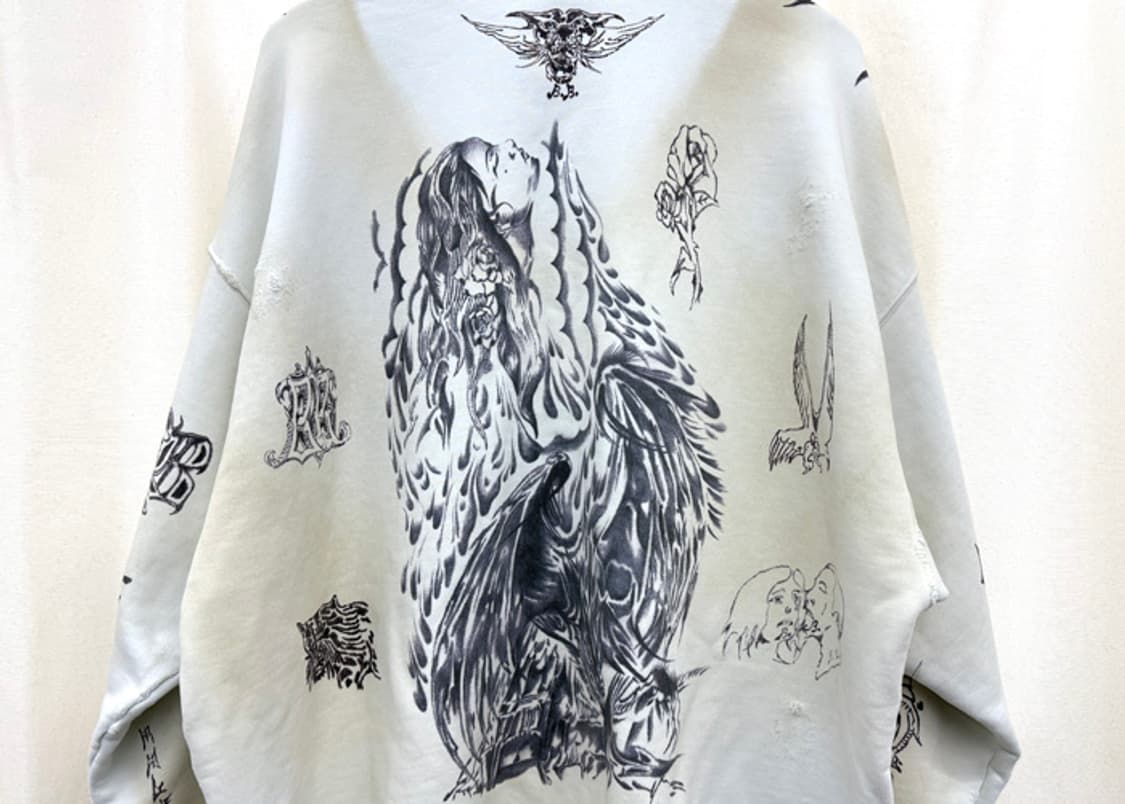 발렌시아가 24SS 타투 후드집업 상품이미지7