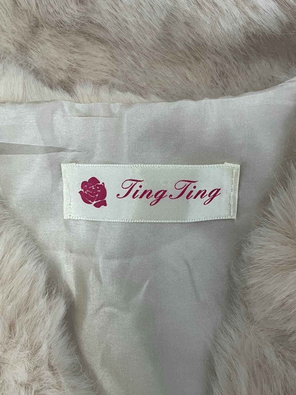 Ting Ting 옆리본 퍼 조끼 상품이미지6