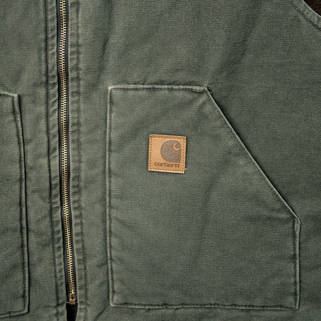 [XL] 00s 칼하트 USA메이드 V02 MOS 덕캔버스 워크 베스트  상품이미지4
