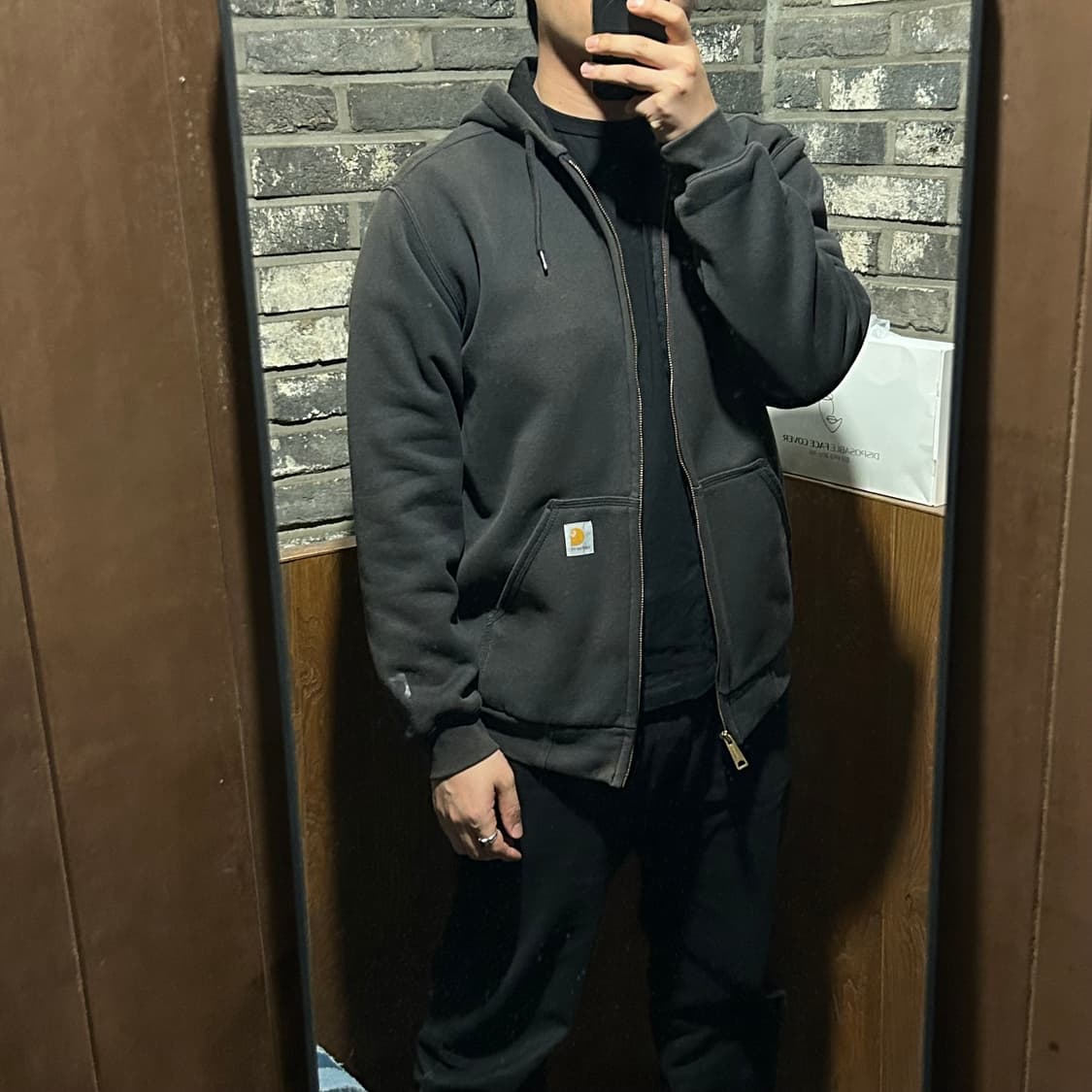 S) 칼하트 레인디펜더 워크웨어 써멀 후드집업 T83 상품이미지9