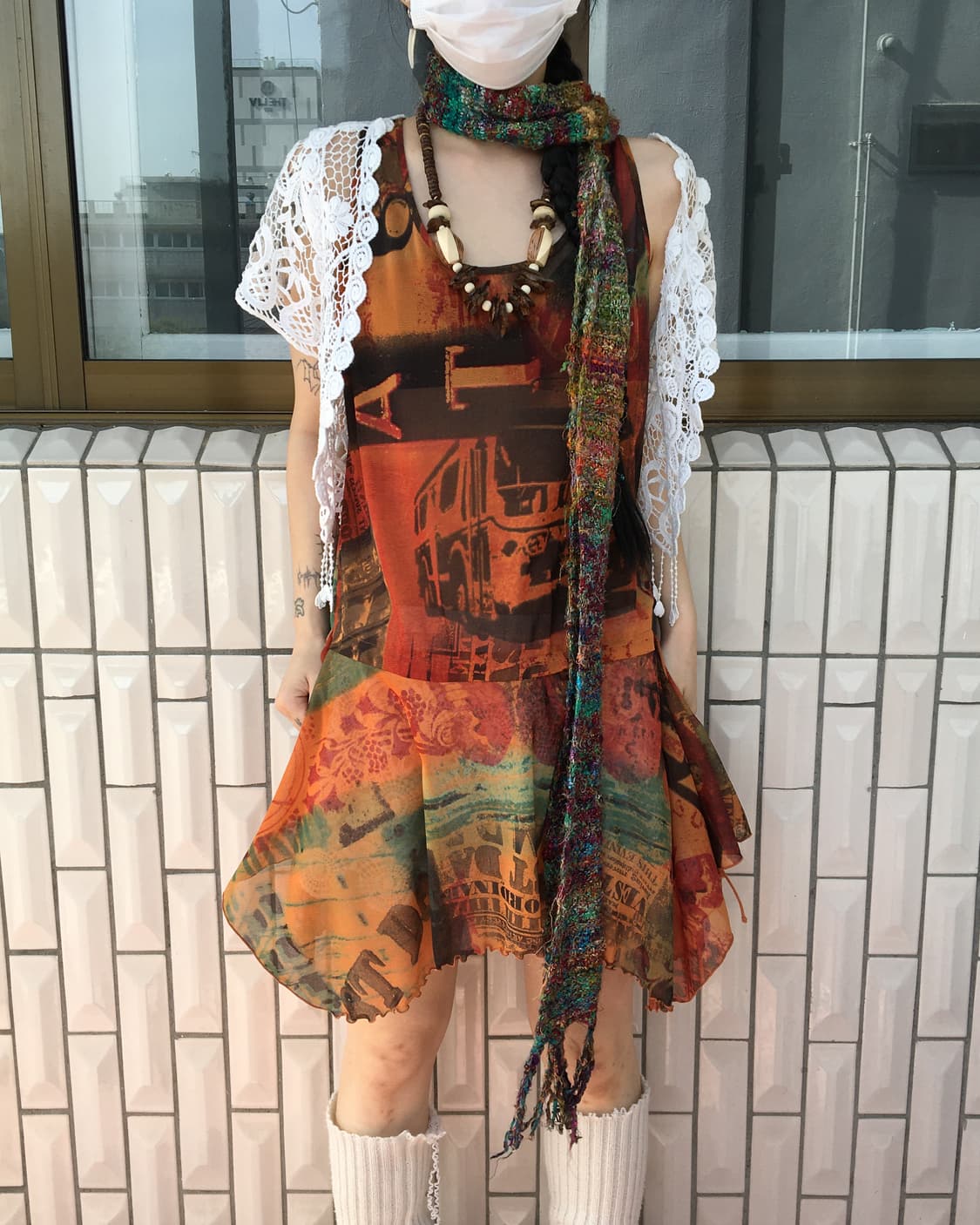 color mixed muffler 상품이미지4