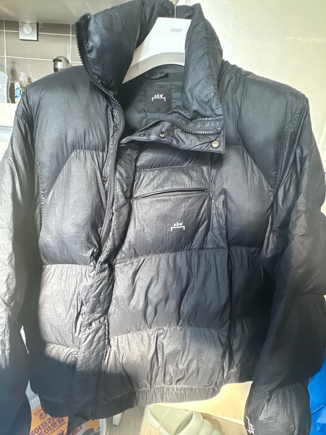 컨버스 x 어콜드월 슈퍼 퍼퍼 자켓 블랙[실사이즈: 라지] 상품이미지3