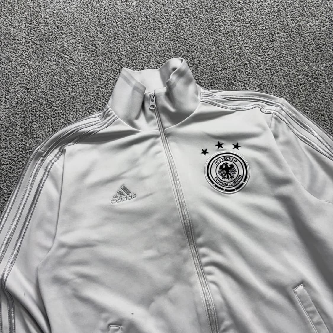 아디다스 독일 국대 실버 삼선 화이트 트랙탑 져지 상품이미지2