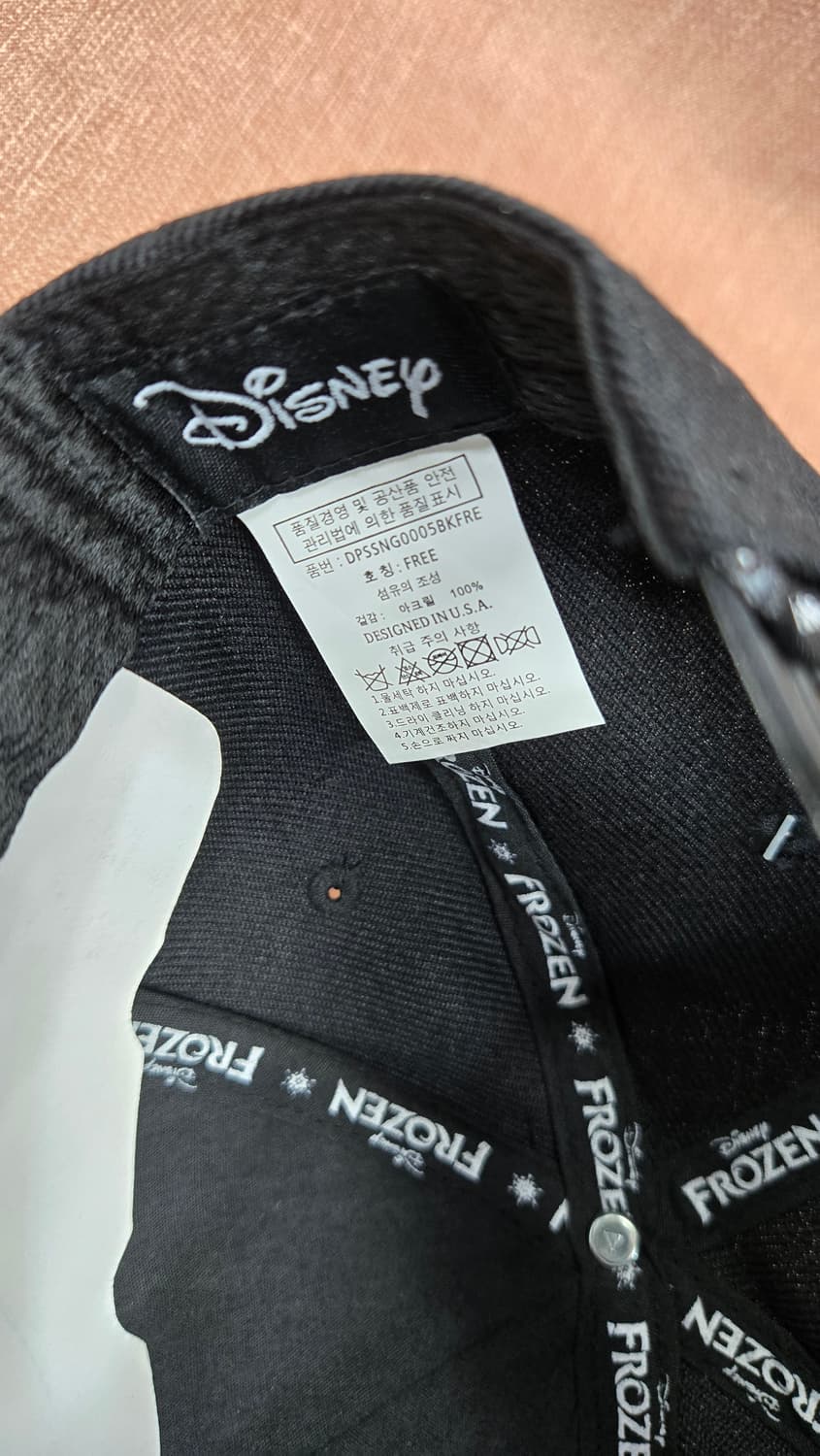 새상품 겨울왕국 올라프 검정색 스냅백 모자 상품이미지4