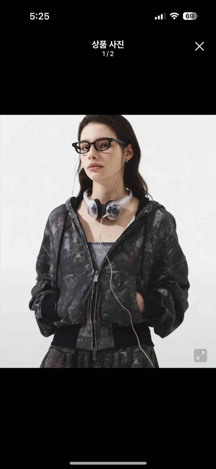 프렌다 리얼트리 후드집업 크롭 real tree 상품이미지1