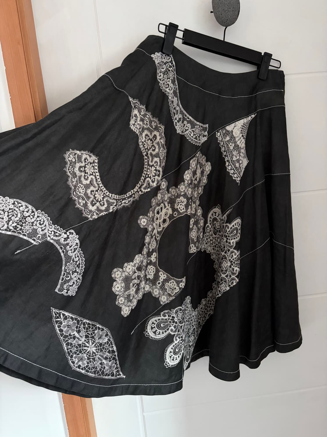 lace tranacription flare skirt 상품이미지1