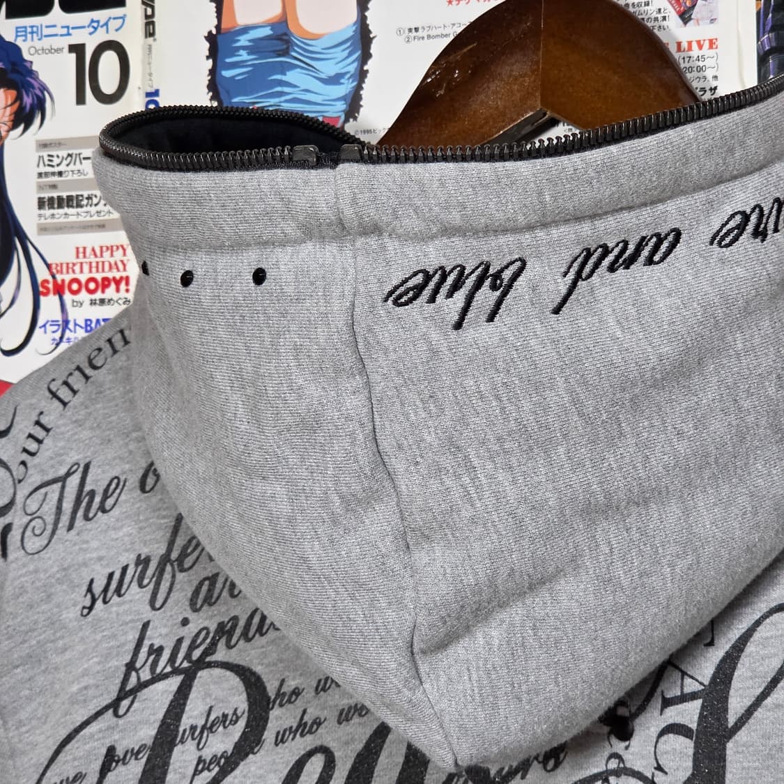 JPN 비치사운드 펑크 레터링 후드집업 상품이미지4