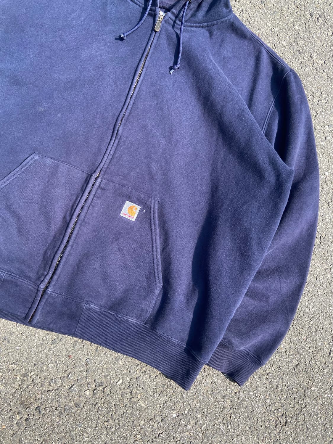 3XL) Old Carhartt Navy Hooded Zip-Up 상품이미지4