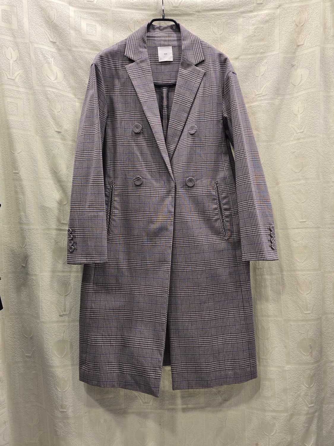 구호 KUHO 체크 봄가을 롱 코트 82(S) 상품이미지1