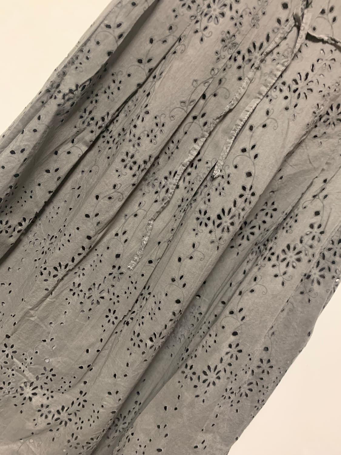 카키 펀칭 스커트 상품이미지5