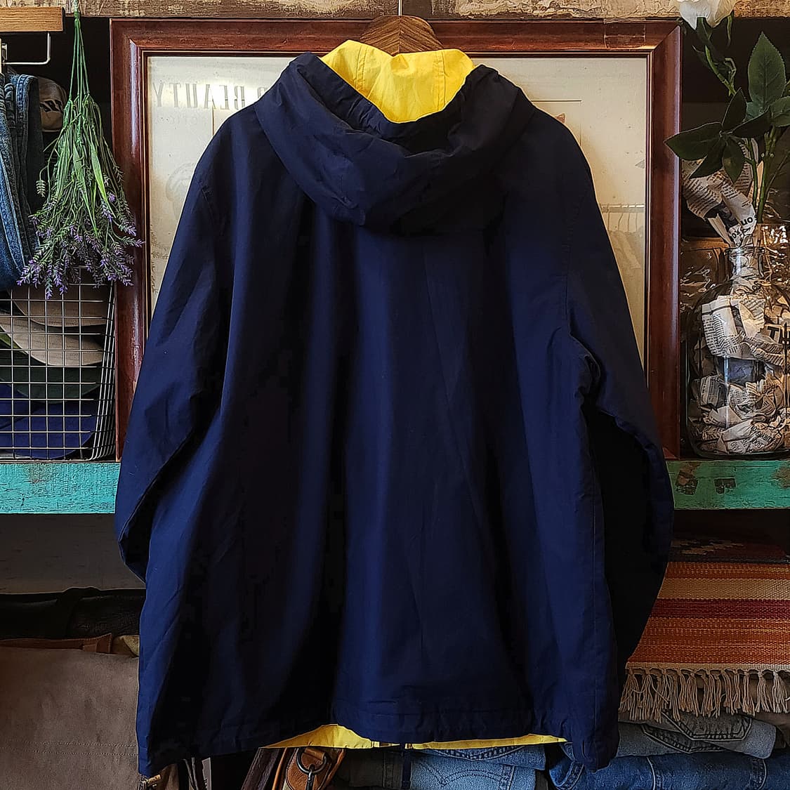 90s 폴로 랄프로렌 리버시블 마운틴 파카 후드 점퍼 야상 LL 상품이미지4