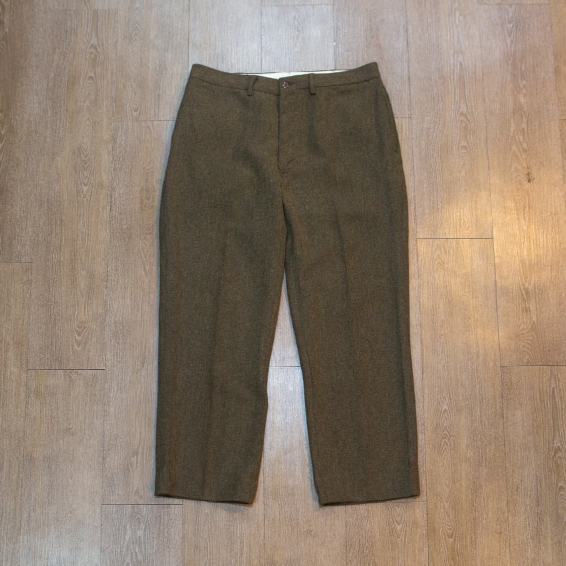 80s 폴로 랄프로렌 울 코튼 헤링본 트라우져 상품이미지1