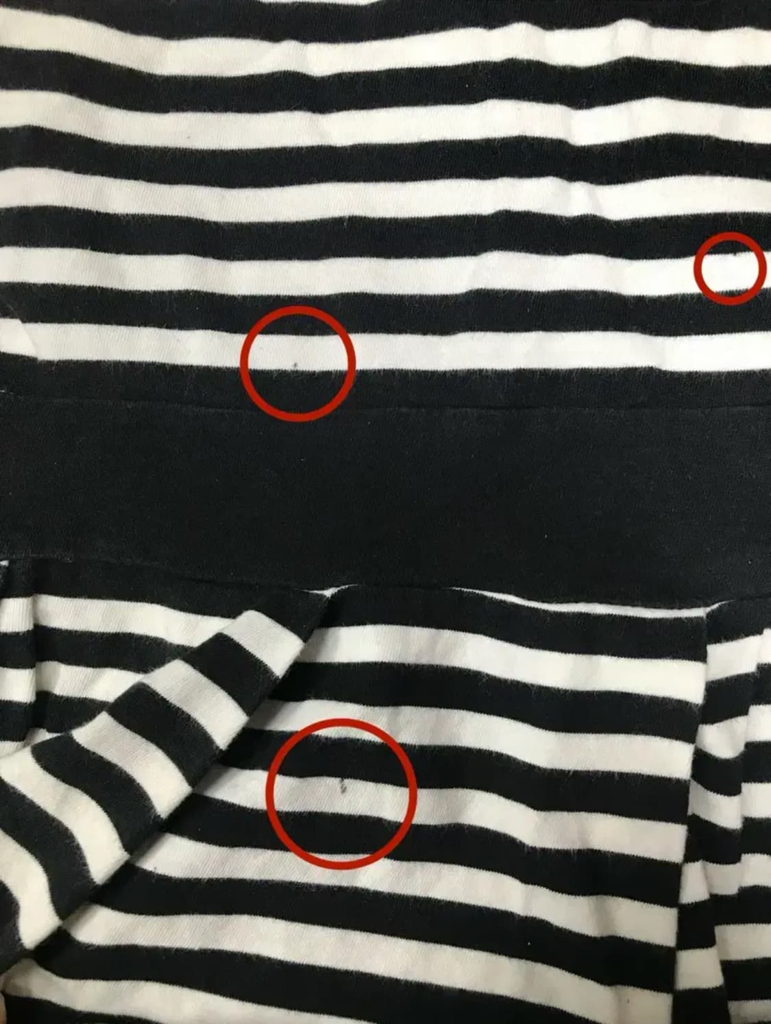 갸루 스트라이프 버튼 단추 반팔 티셔츠 원피스 일본 빈티지 상품이미지3