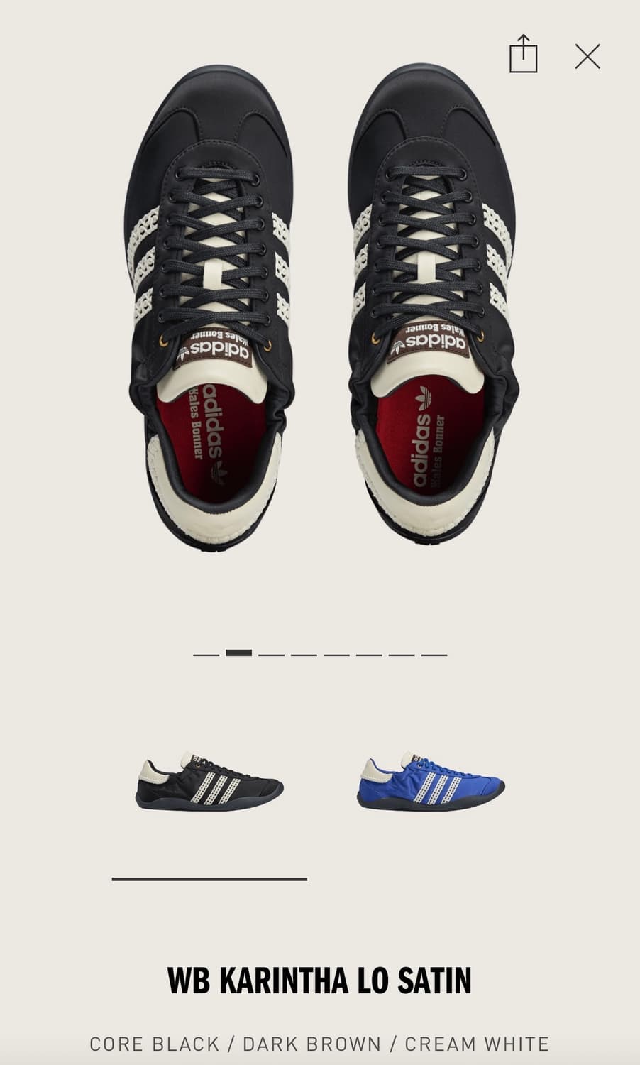 아디다스 X 웨일즈보너 블랙 225 새상품 상품이미지2