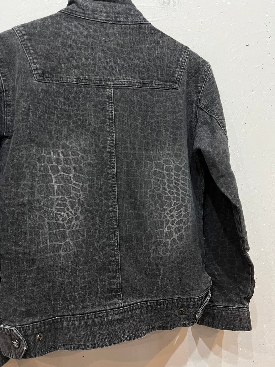 Jawin JPN 패턴 데님 바이커 자켓 우먼즈 상품이미지5