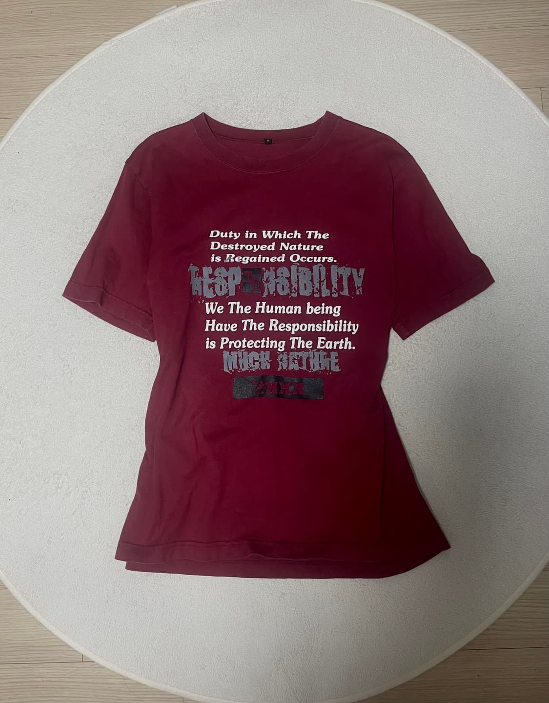 vintage lettering T-shirt 상품이미지1